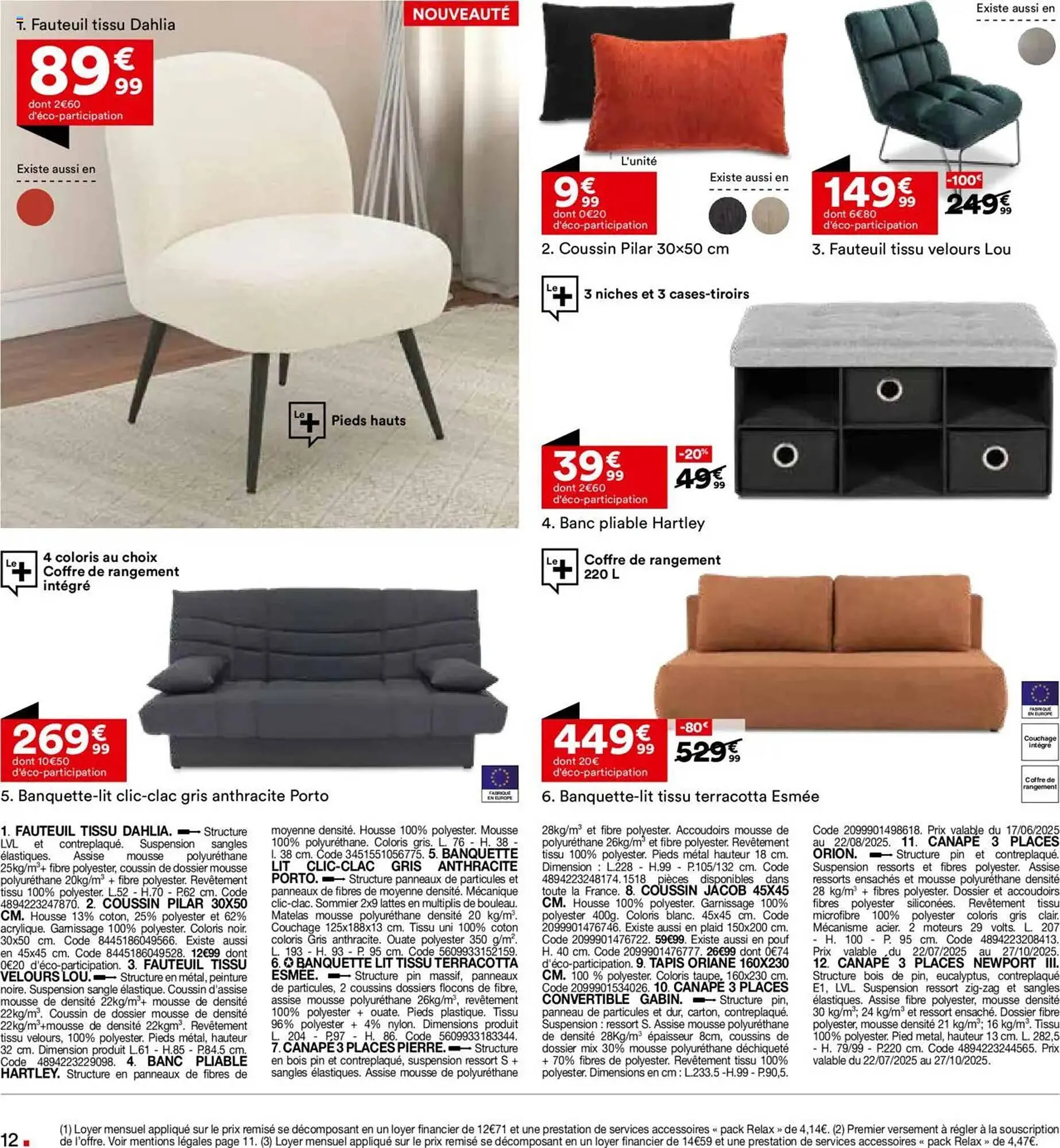 Catalogue BUT du 22 juillet au 25 août 2025 - Catalogue page 12