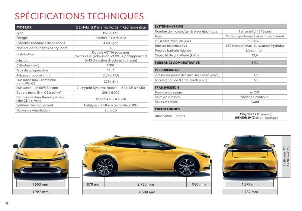 Toyota Prius Hybride Rechargeable du 13 septembre au 13 septembre 2025 - Catalogue page 38