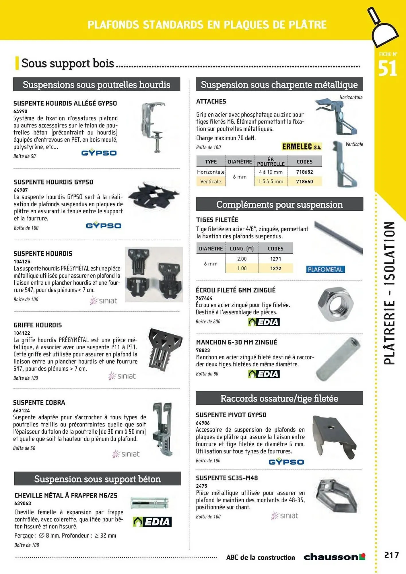 Catalogue Chausson Matériaux du 2 mai au 31 décembre 2025 - Catalogue page 219