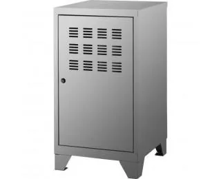 Casier collégien avec pieds amovibles - 1 étagère - Aluminium