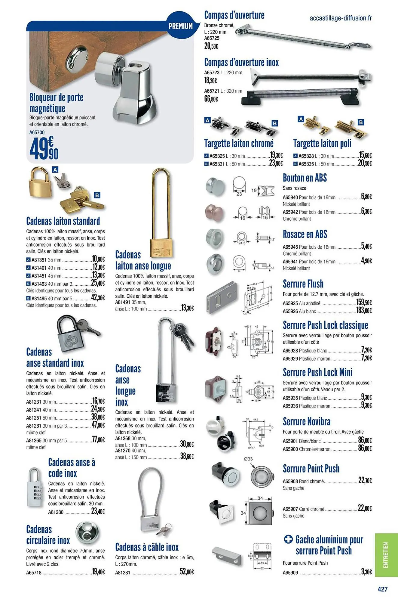Catalogue Accastillage Diffusion du 1 mars au 31 décembre 2023 - Catalogue page 429