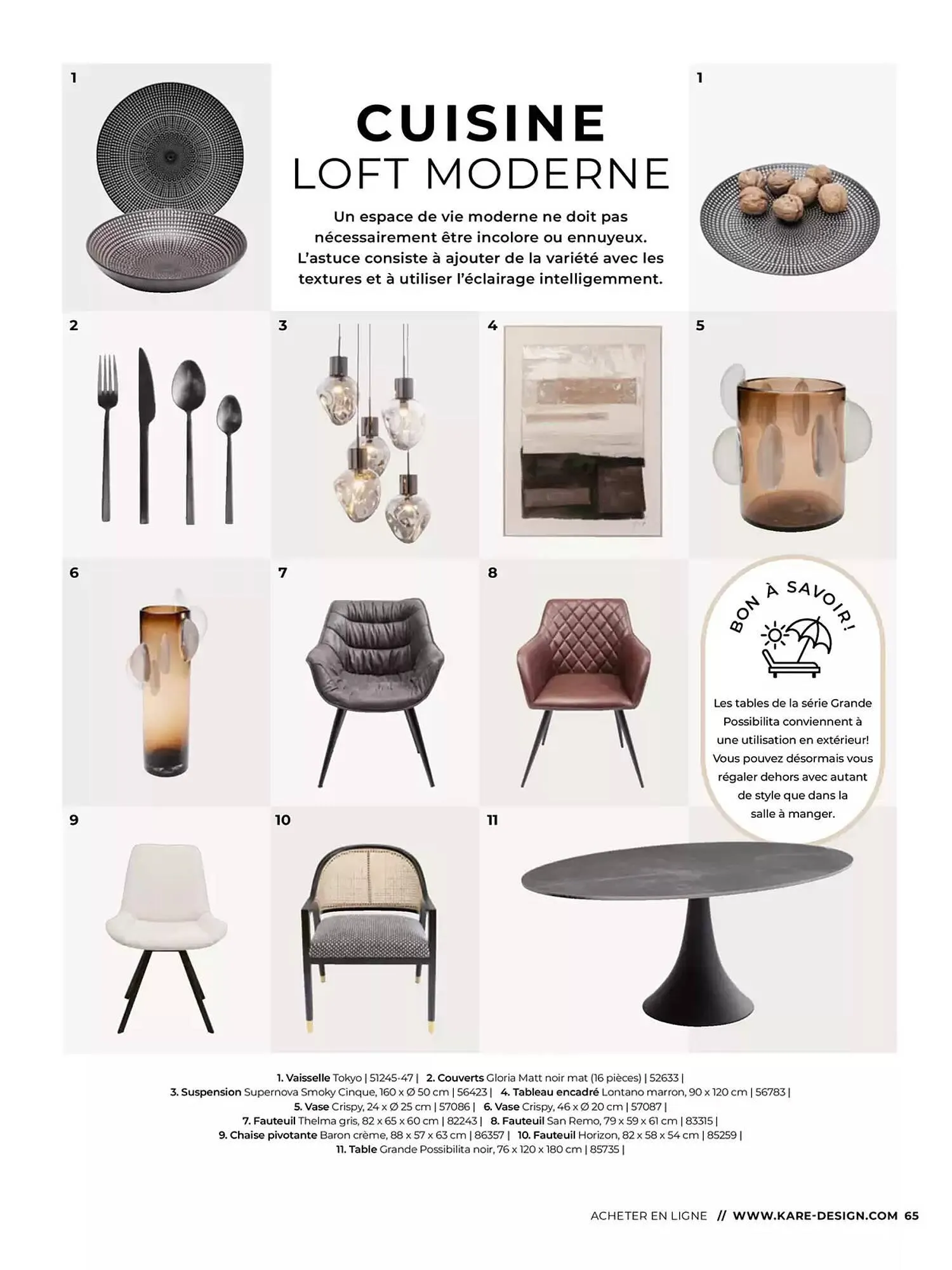 Catalogue KARE du 6 février au 31 décembre 2025 - Catalogue page 65