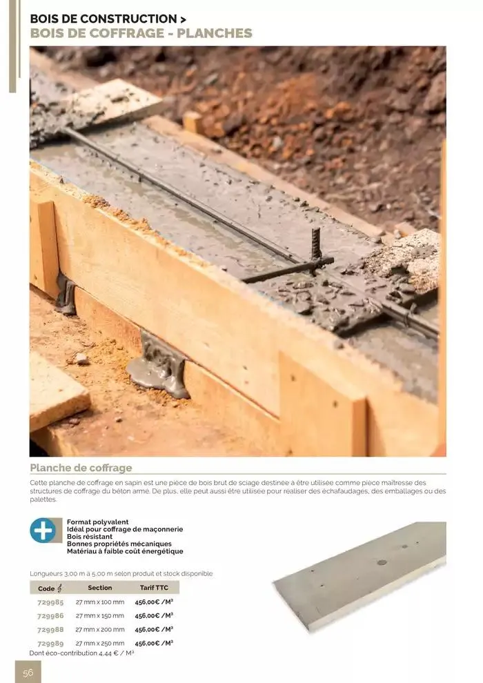 BOIS PANNEAUX 2025 2026 du 30 avril au 31 décembre 2026 - Catalogue page 56