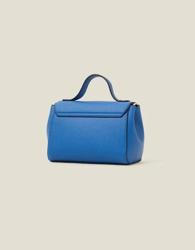Top Handle Cross-Body Bag Blue