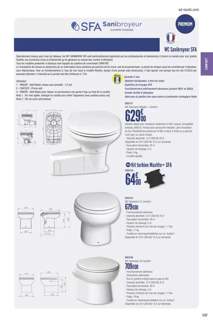 Catalogue Accastillage Diffusion 2025 du 1 janvier au 31 décembre 2025 - Catalogue page 139