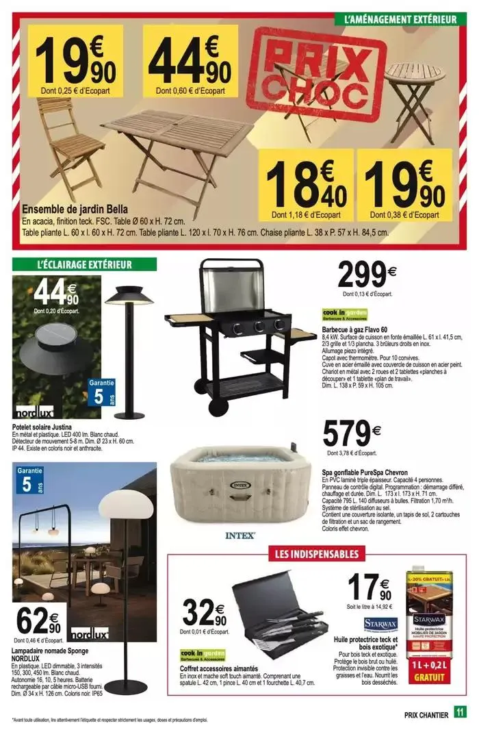 Prix Chantier du 5 mars au 16 mars 2025 - Catalogue page 11