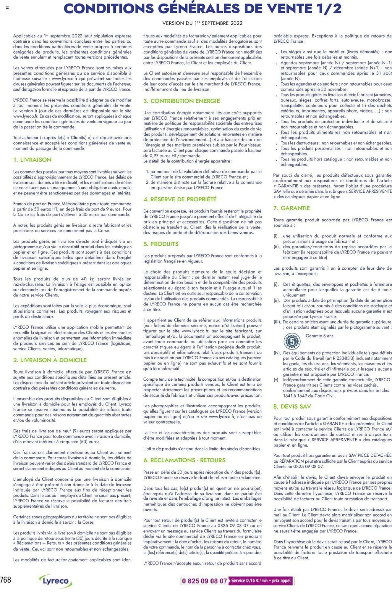 Catalogue Lyreco du 15 mai au 31 décembre 2023 - Catalogue page 768