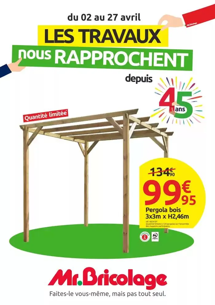 LES TRAVAUX nous RAPPROCHENT depuis 45 ans du 2 avril au 27 avril 2025 - Catalogue page 1