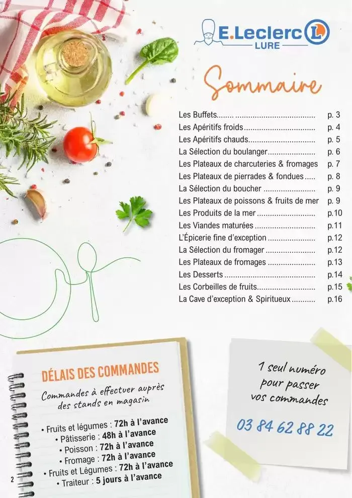 CATALOGUE TRAITEUR ANNUEL INTERNE du 22 janvier au 31 décembre 2025 - Catalogue page 2