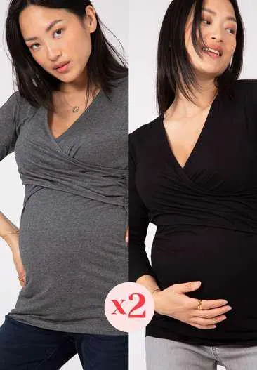 Pack 2 tops grossesse Eco-Responsable