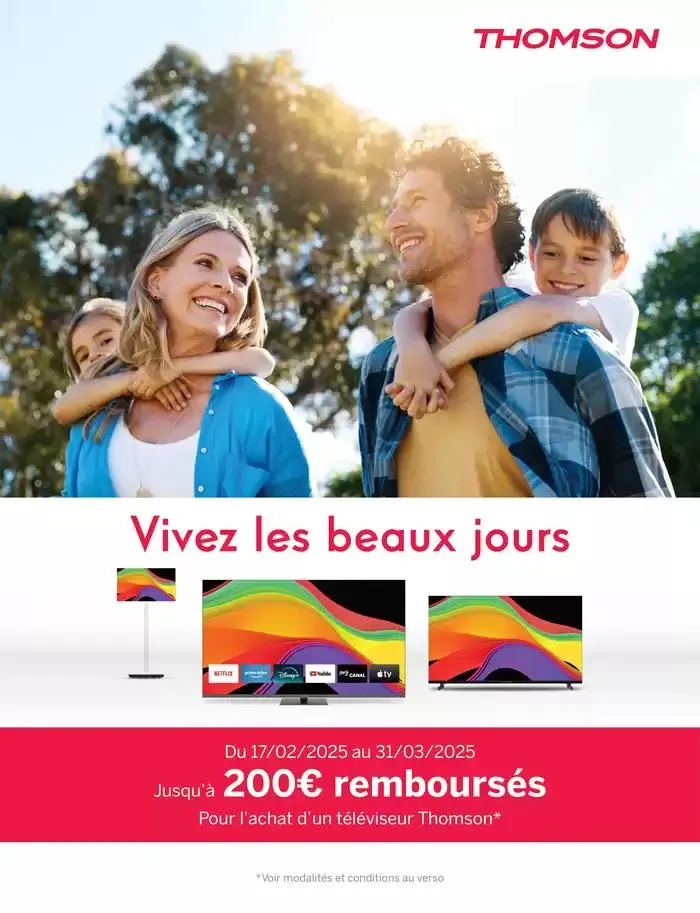 Jusqu'à 200€ remboursés du 24 février au 31 mars 2025 - Catalogue page 1