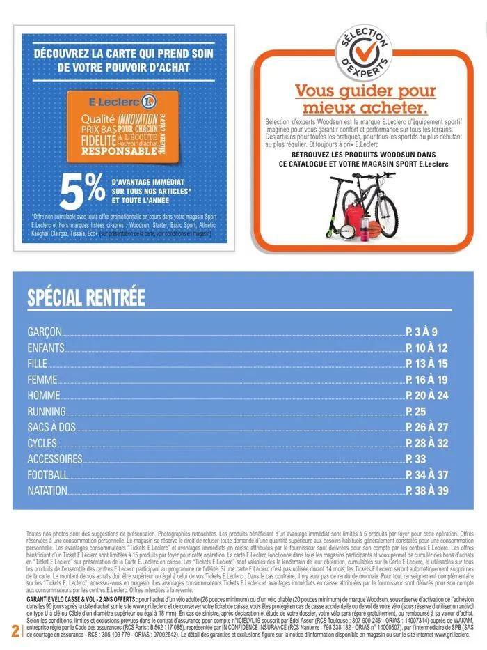 TOP DÉPART POUR LA RENTRÉE À PRIX E. LECLERC du 31 juillet au 7 septembre 2024 - Catalogue page 2