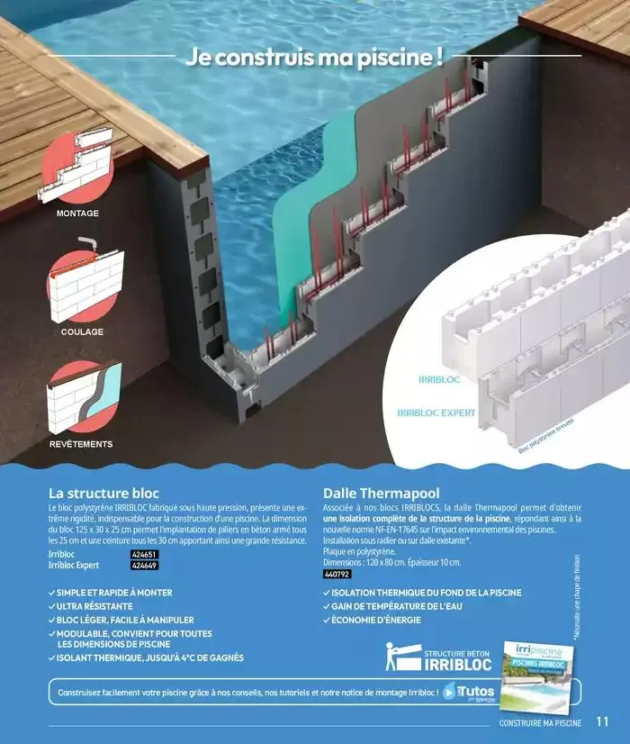 Les plaisir de l'eau Piscine,Spa,Arrosage du 10 mars au 31 décembre 2025 - Catalogue page 11