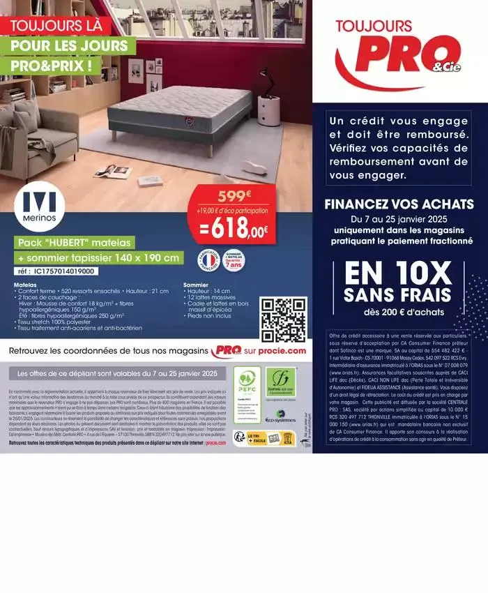 PRO&Cie - TOUJOURS LÀ POUR LES JOURS PRO&PRIX ! du 9 janvier au 25 janvier 2025 - Catalogue page 8