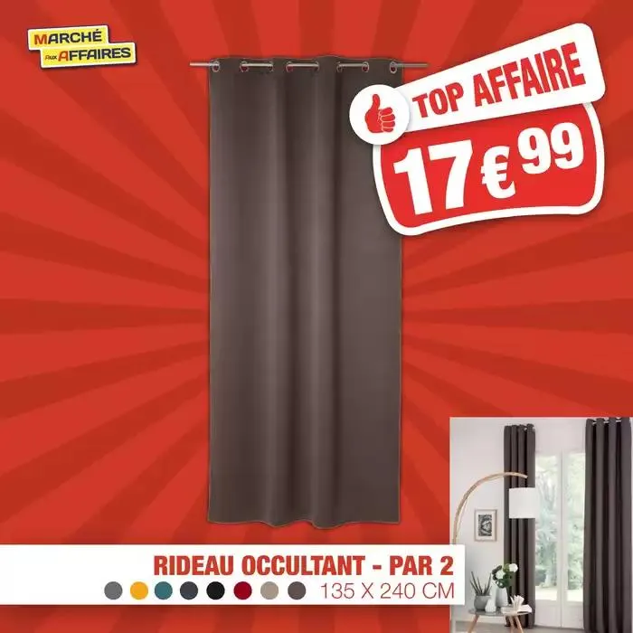Isolant, occultant, voilage... Trouvez le rideau qui vous convient à prix Top Affaire. - 3