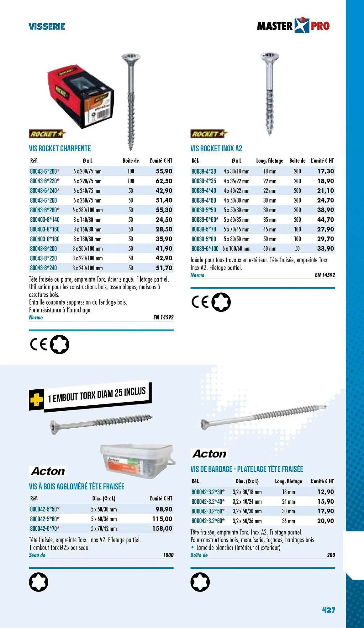 Catalogue Master Pro du 3 janvier au 31 décembre 2025 - Catalogue page 429