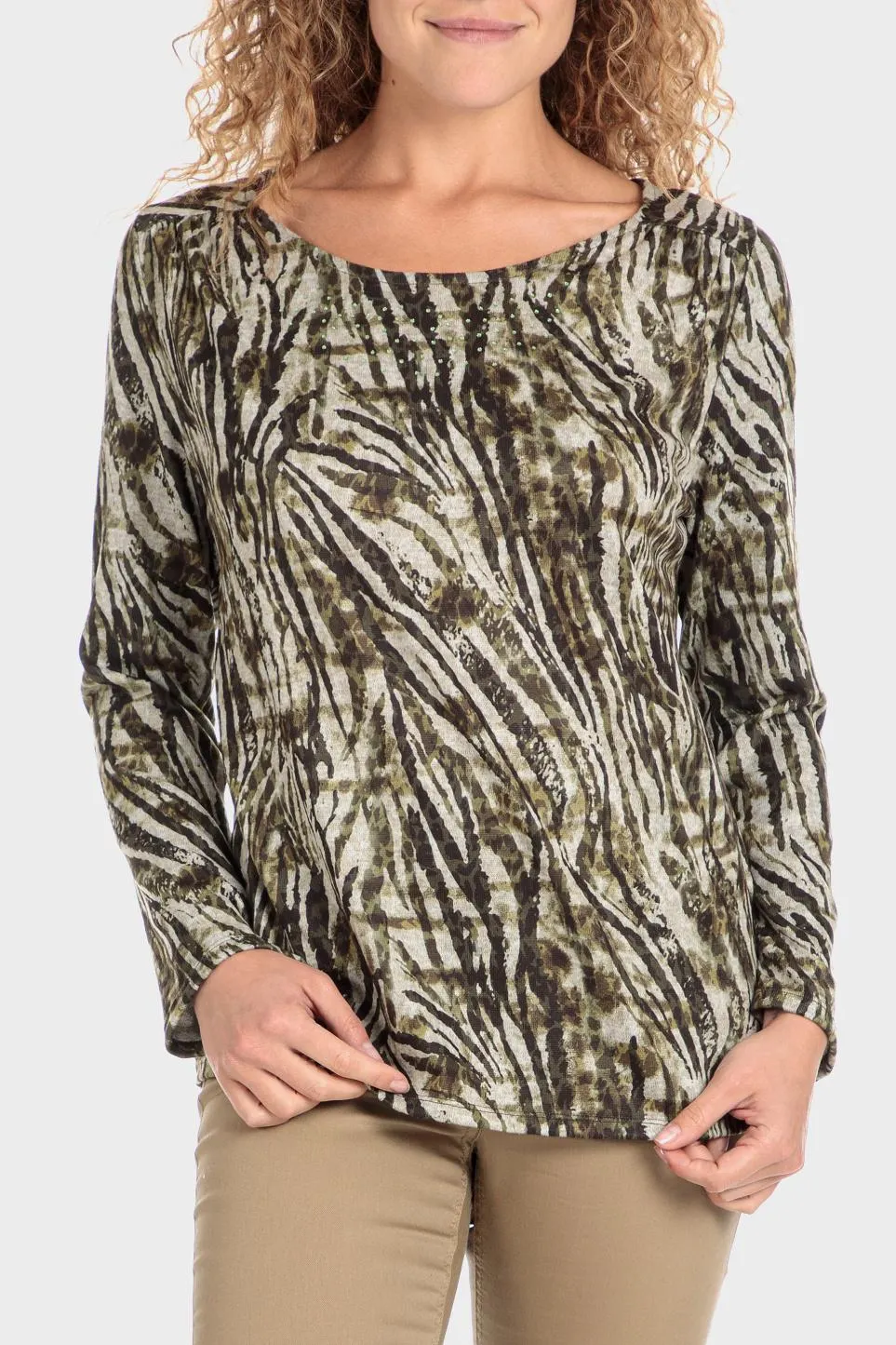 T-shirt imprimé strass