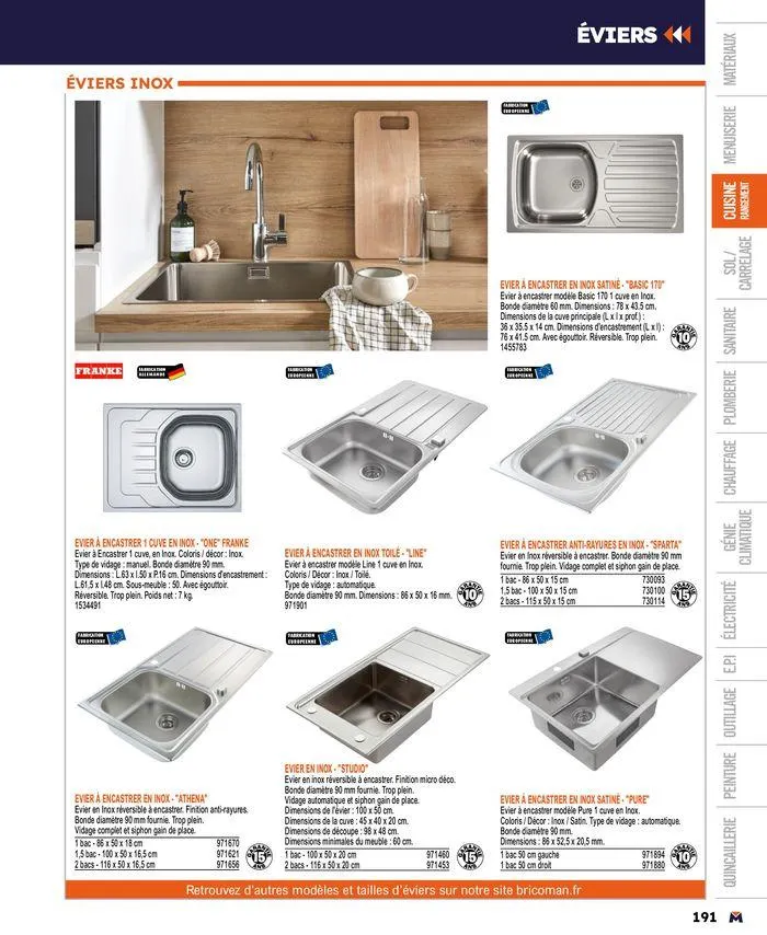 Guide produits 2024 du 15 mars au 31 décembre 2024 - Catalogue page 191