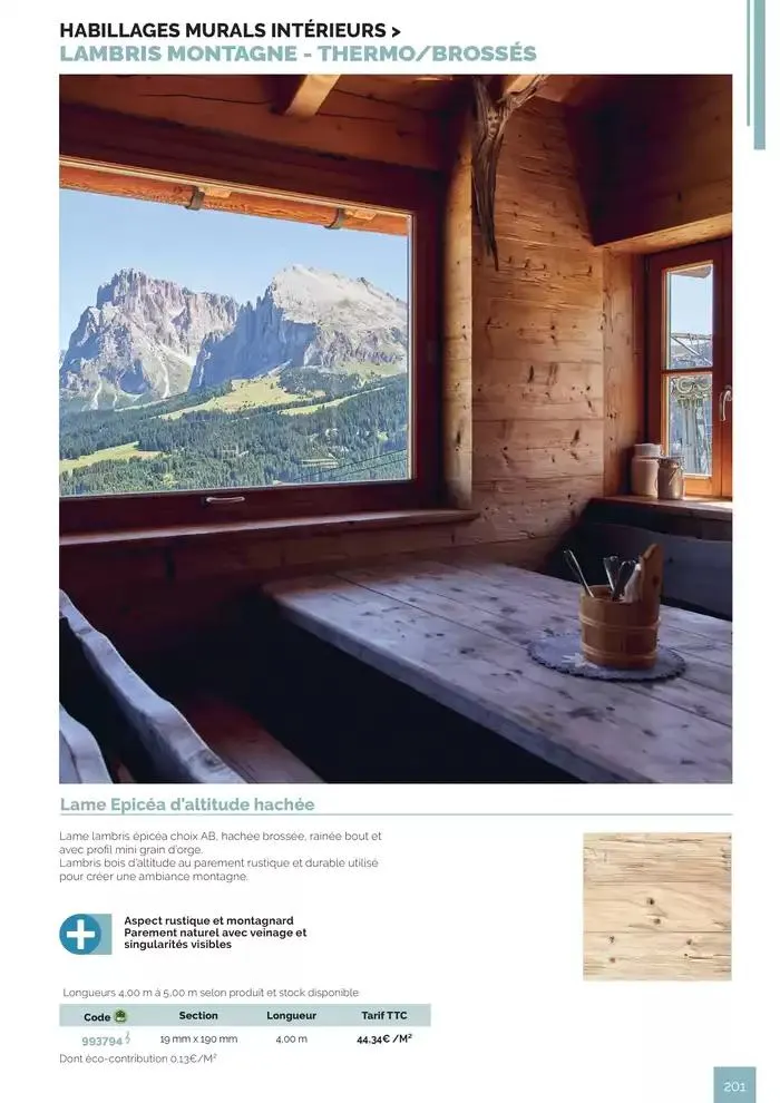 BOIS PANNEAUX 2025 2026 du 30 avril au 31 décembre 2026 - Catalogue page 201