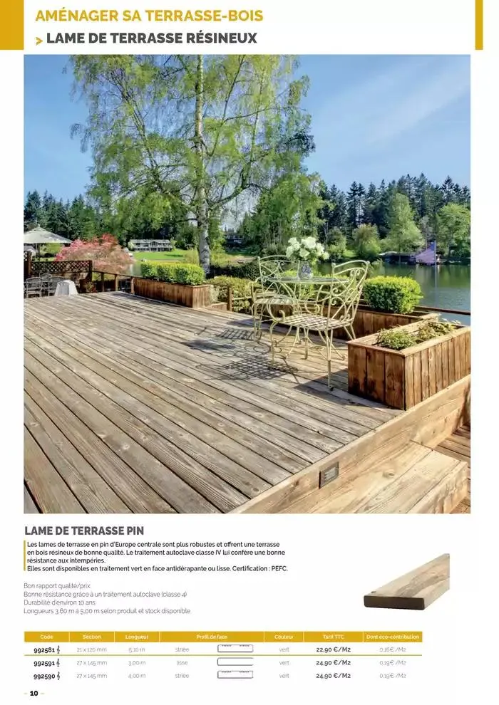 Aménagements Extérieurs 2025 du 26 mars au 31 décembre 2025 - Catalogue page 10