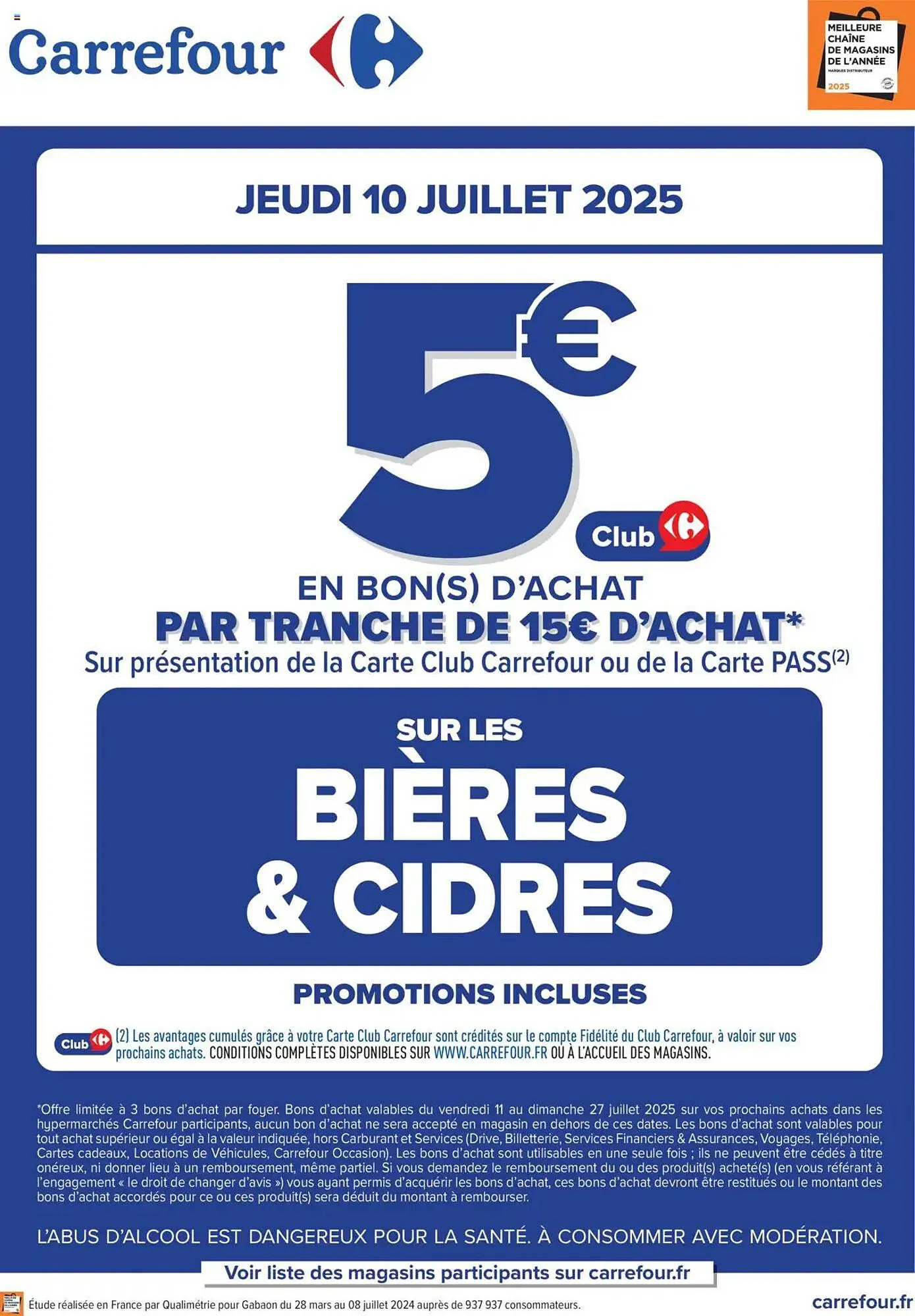 Catalogue Carrefour du 10 juillet au 10 juillet 2025 - Catalogue page 1