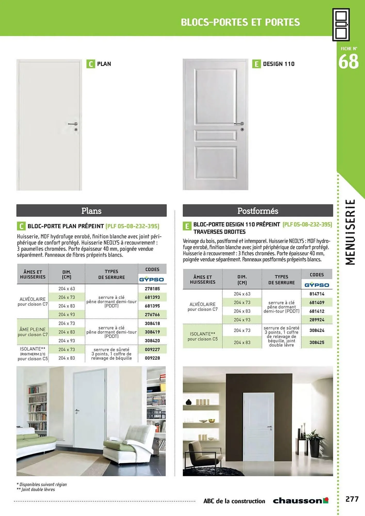 Catalogue Chausson Matériaux du 2 mai au 31 décembre 2025 - Catalogue page 279