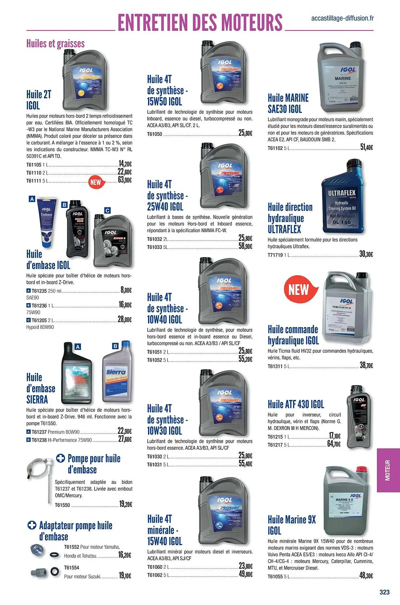 Catalogue Accastillage Diffusion du 1 mars au 31 décembre 2023 - Catalogue page 325