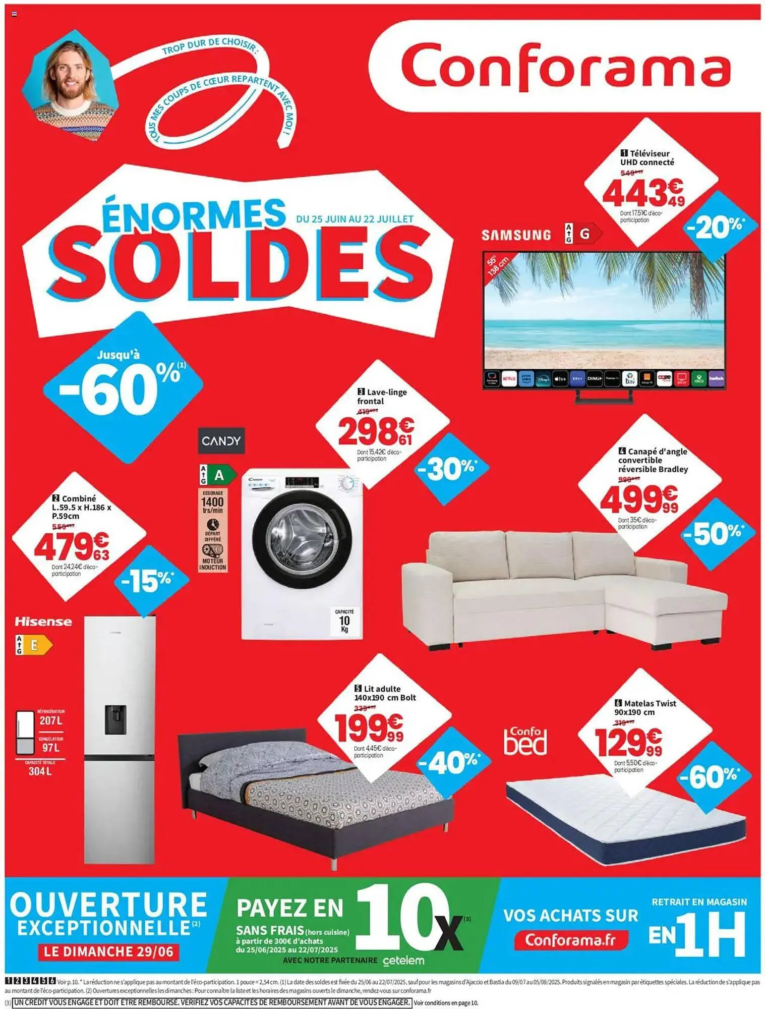 Catalogue Conforama du 25 juin au 22 juillet 2025 - Catalogue page 1