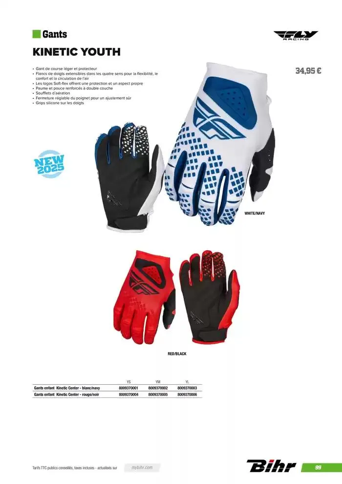 FLY RACING 2025 du 20 novembre au 31 août 2025 - Catalogue page 101