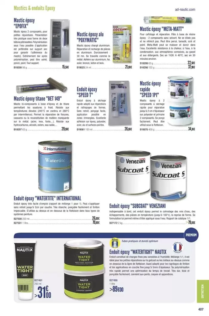 Catalogue Accastillage Diffusion 2025 du 1 janvier au 31 décembre 2025 - Catalogue page 409