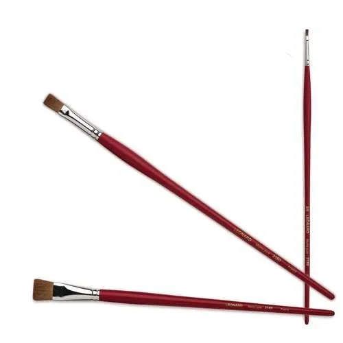 Brosse Leonard en martre pure, pointe plate, série 2160