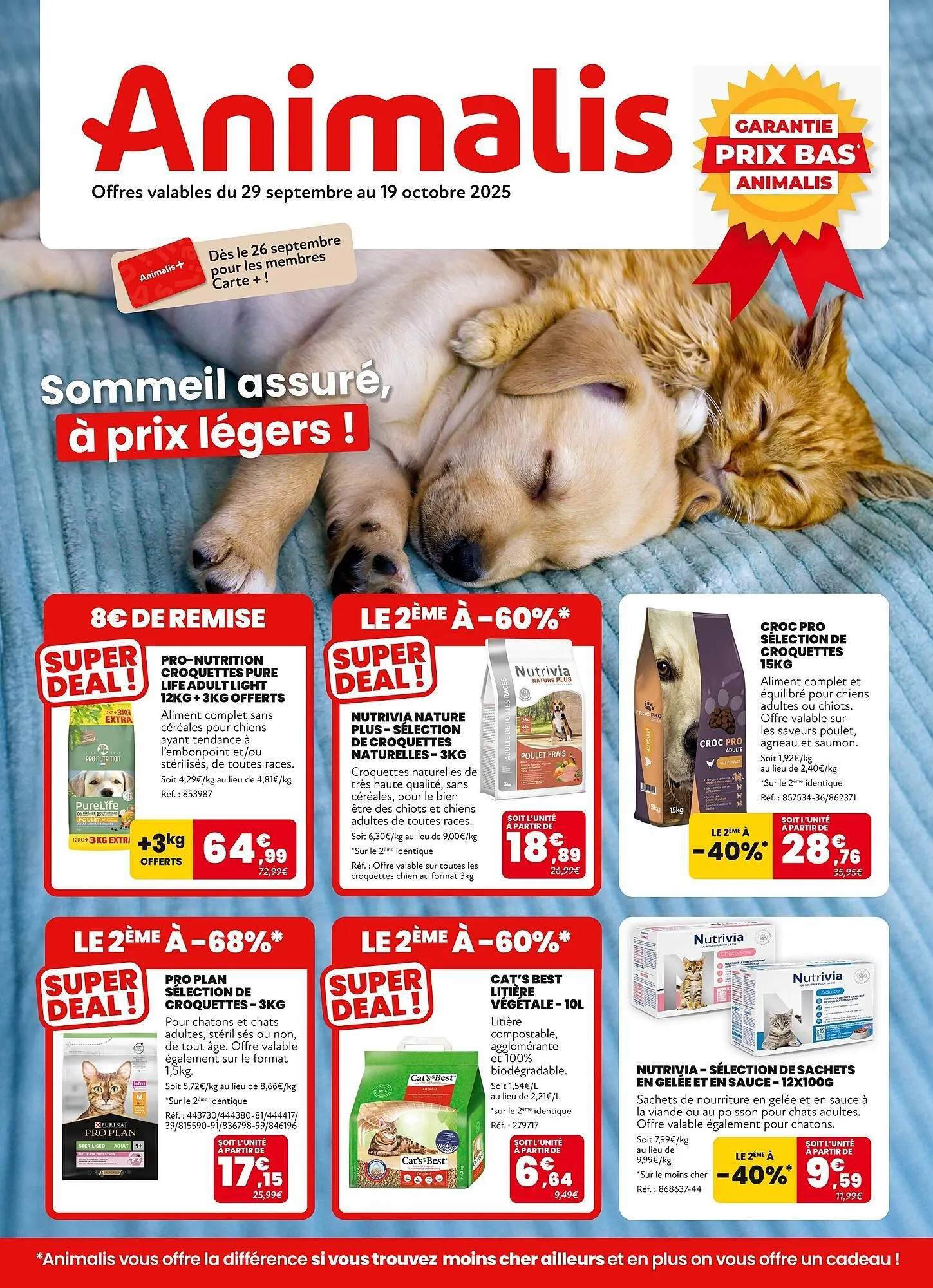 Catalogue Animalis du 29 septembre au 19 octobre 2025 - Catalogue page 1