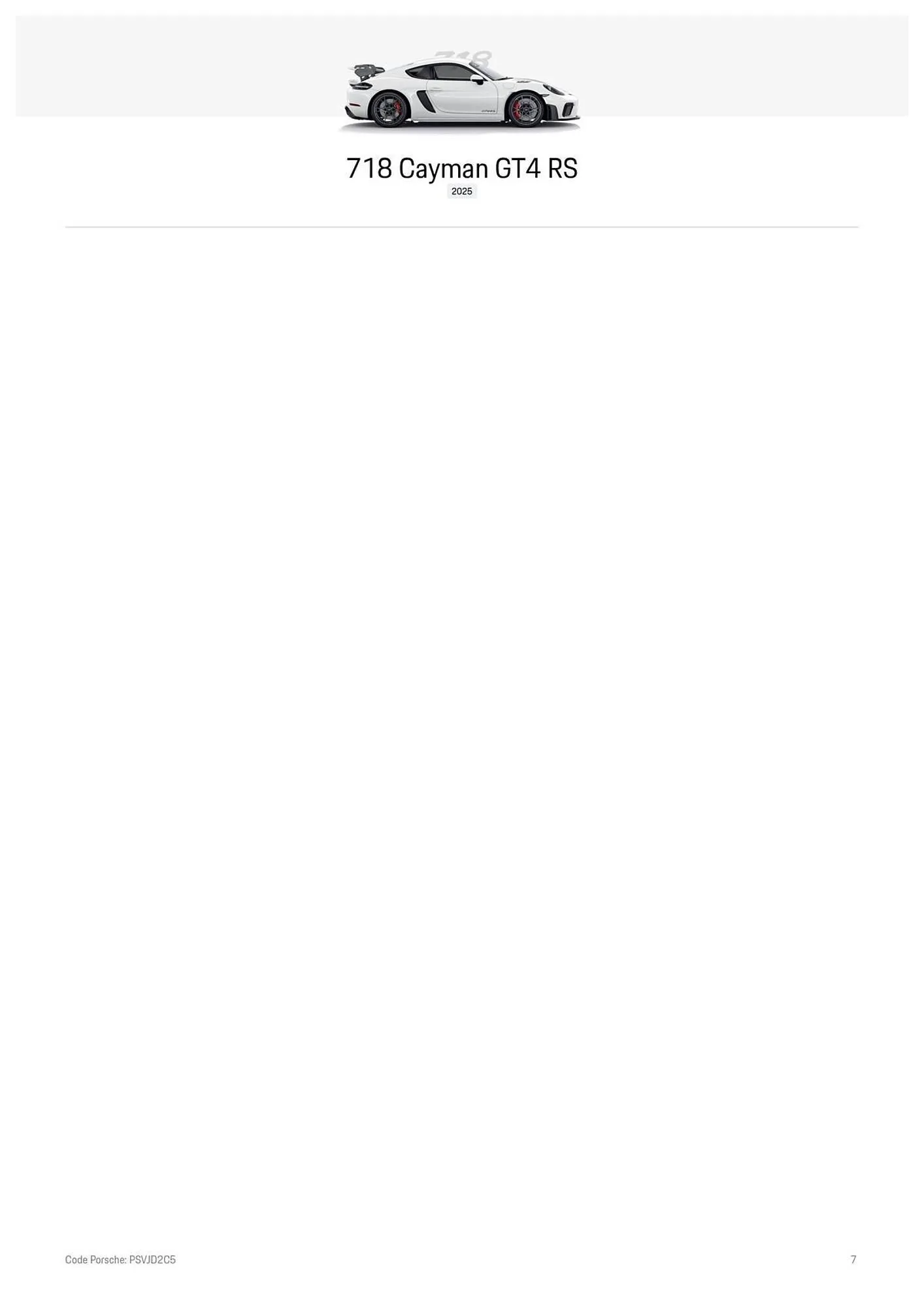 Catalogue Porsche du 4 juin au 31 janvier 2026 - Catalogue page 7