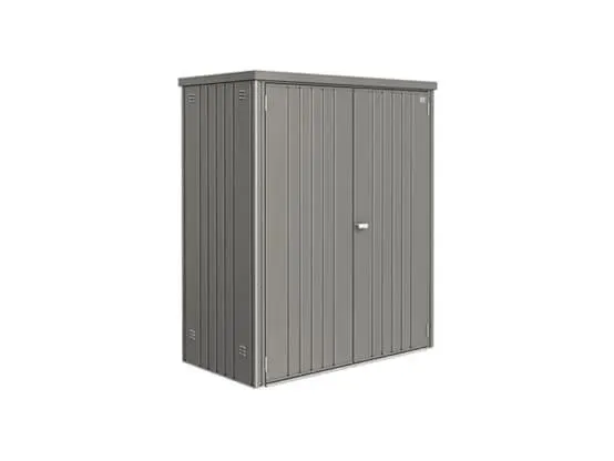 Armoire de jardin métal L155 H182,5 cm Biohort gris