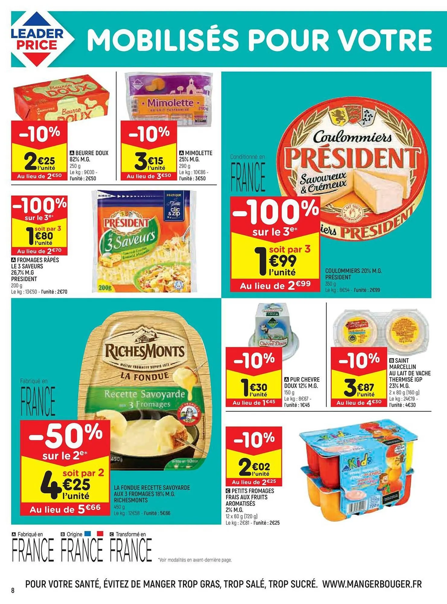 Catalogue Leader Price du 9 janvier au 21 janvier 2024 - Catalogue page 8