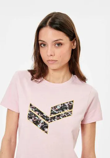 T-shirt rose clair Femme