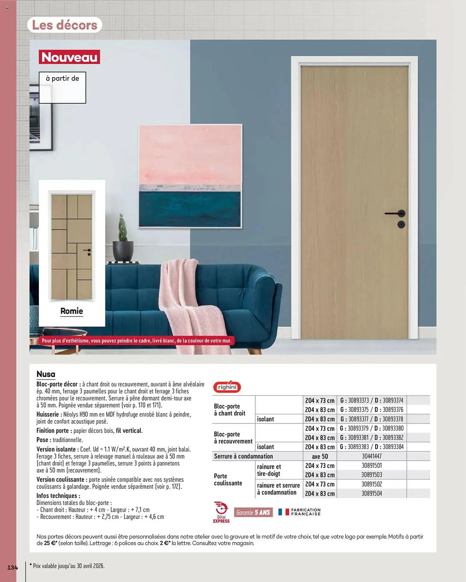 Catalogue Gedimat du 14 avril au 30 avril 2026 - Catalogue page 134