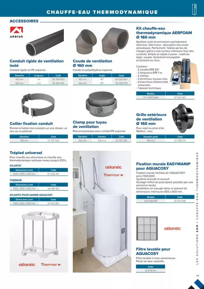L'UNIVERS CHAUFFAGE, CLIMATISATION & PHOTOVOLTAÏQUE du 1 janvier au 31 décembre 2026 - Catalogue page 9