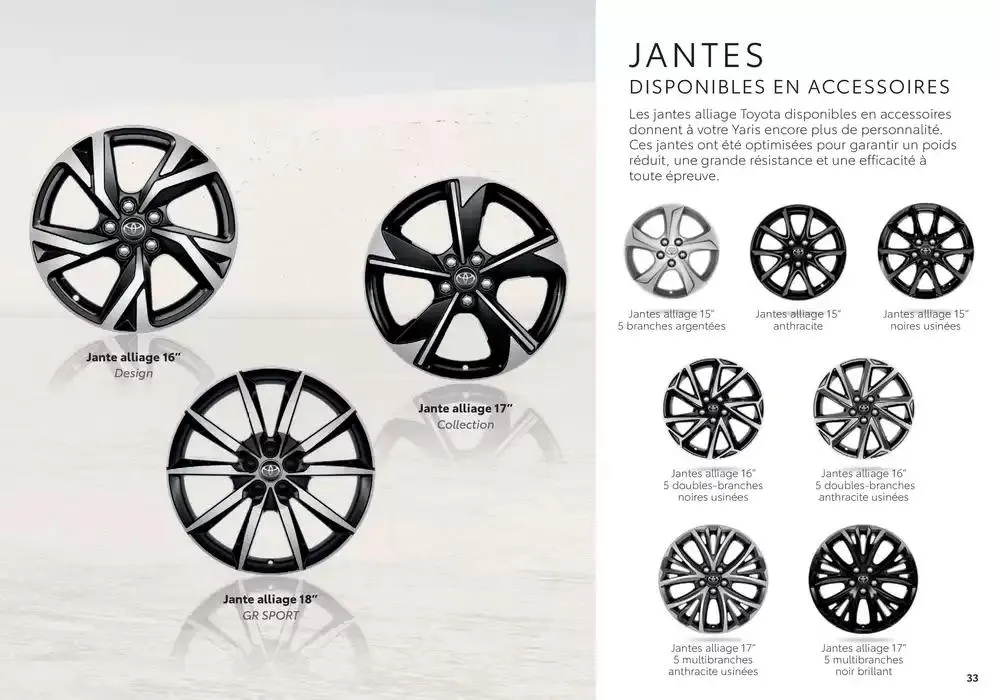 Toyota Nouvelle Yaris du 17 décembre au 17 décembre 2025 - Catalogue page 33