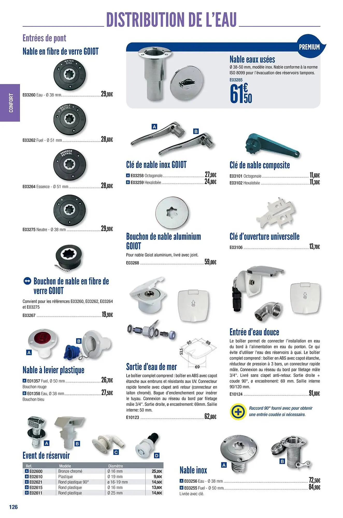 Catalogue Accastillage Diffusion du 1 mars au 31 décembre 2023 - Catalogue page 128