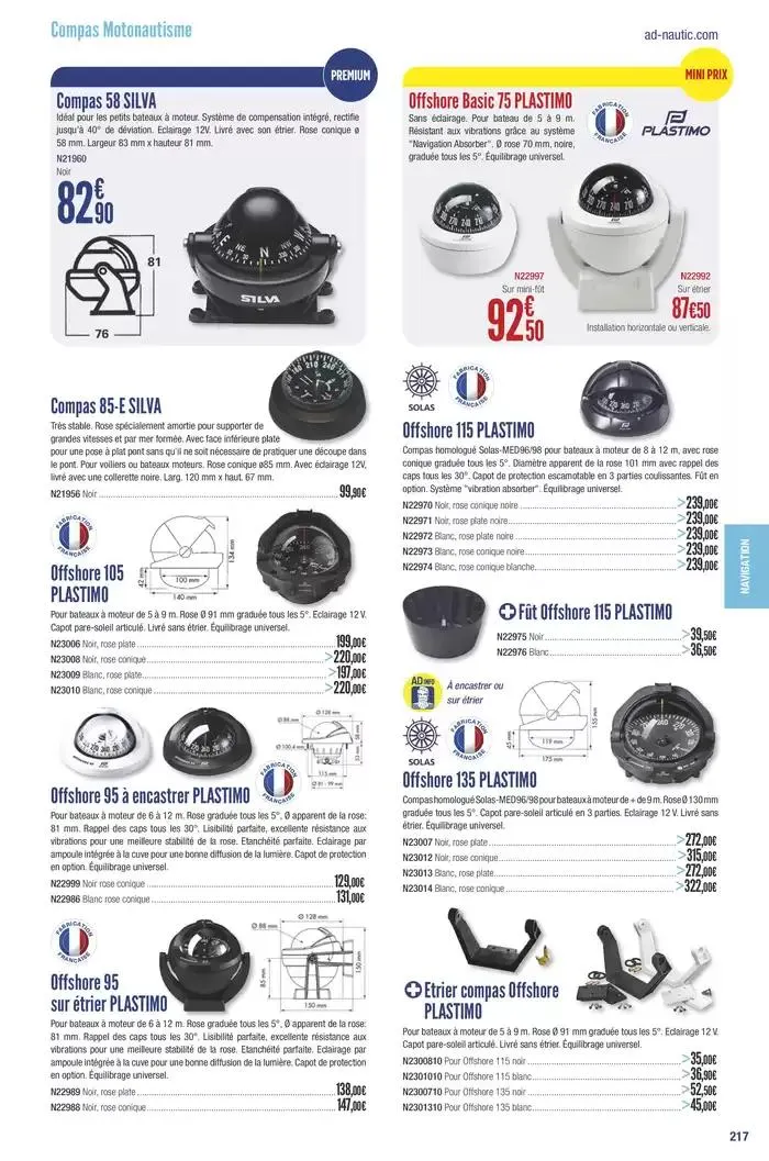 Catalogue Accastillage Diffusion 2025 du 1 janvier au 31 décembre 2025 - Catalogue page 219