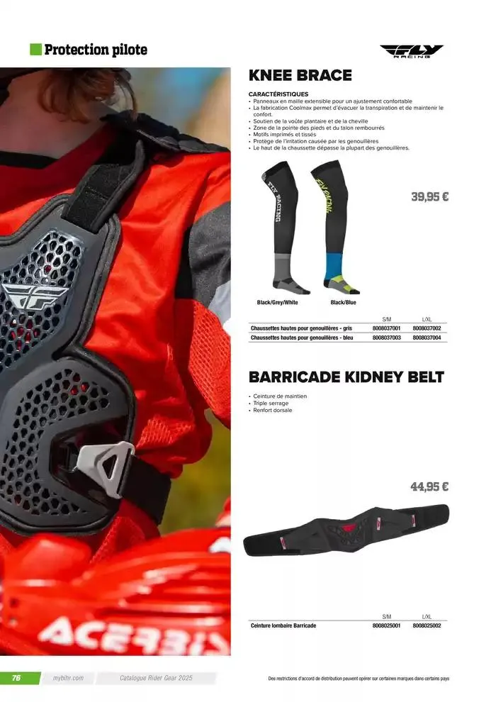 FLY RACING 2025 du 20 novembre au 31 août 2025 - Catalogue page 78