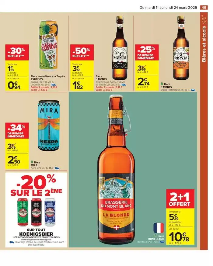 LES JOURS MEILLEURS AVEC LES PRODUITS CARREFOUR du 11 mars au 24 mars 2025 - Catalogue page 51