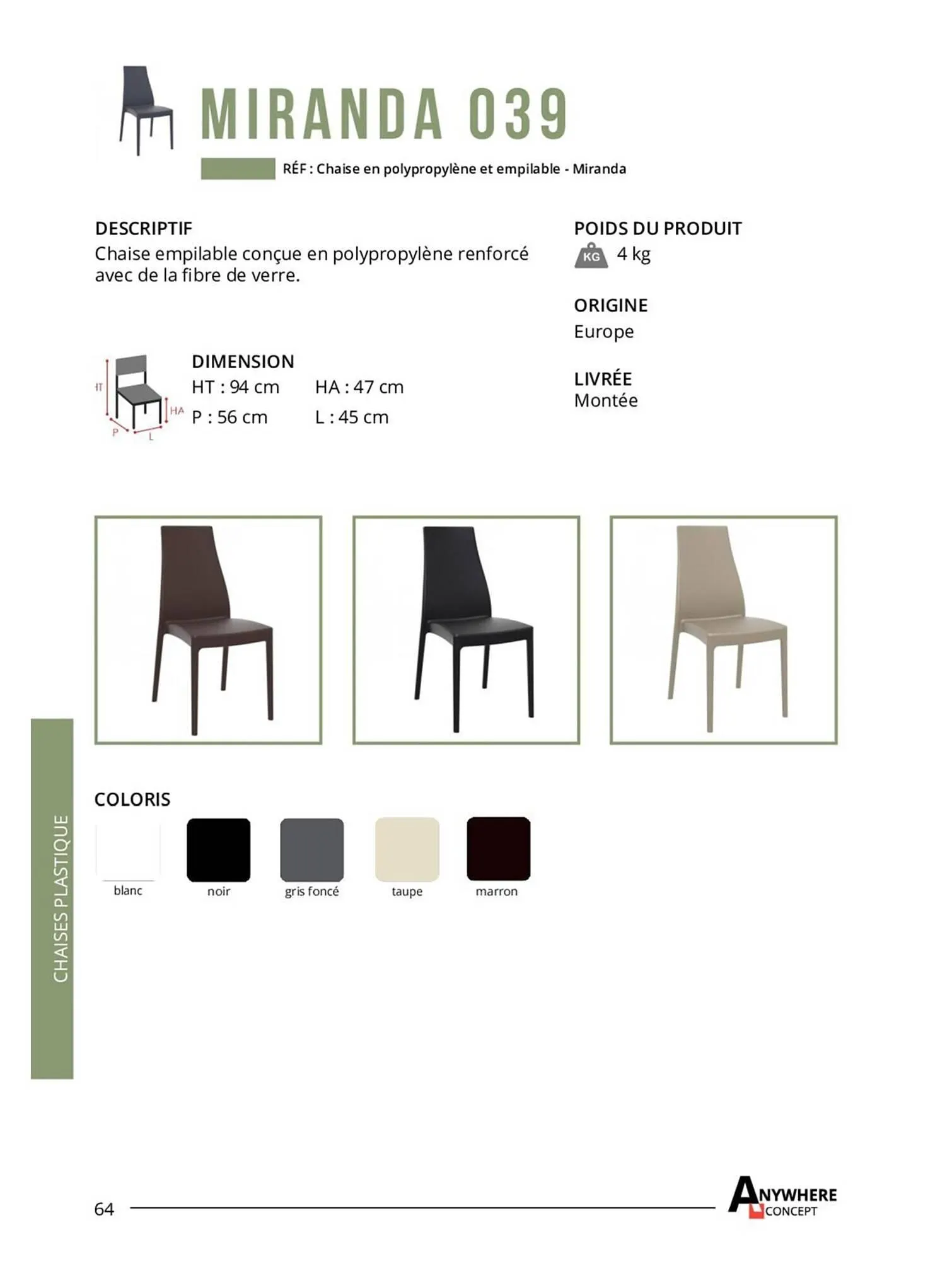 Catalogue 4 Pieds du 26 avril au 31 décembre 2023 - Catalogue page 64