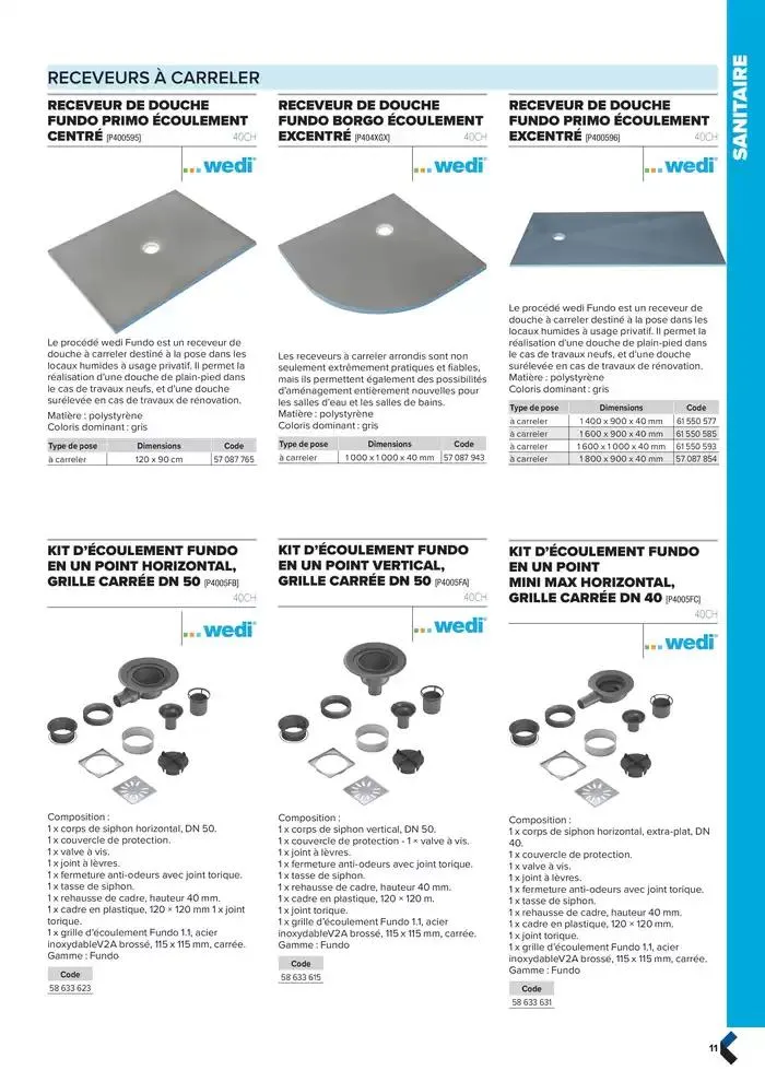 Catalogue génie climatique & sanitaire | Édition 2024-2025 du 2 octobre au 31 décembre 2025 - Catalogue page 11