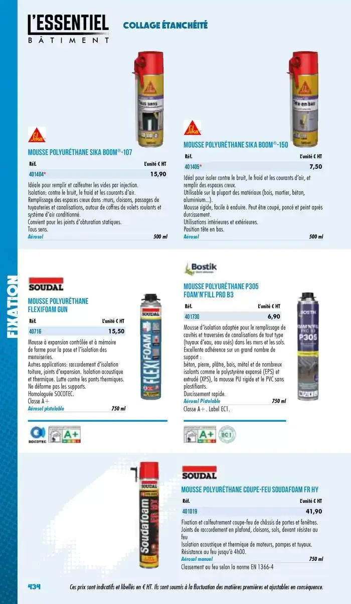 Essentiel Batiment 2025 du 3 janvier au 31 décembre 2025 - Catalogue page 436