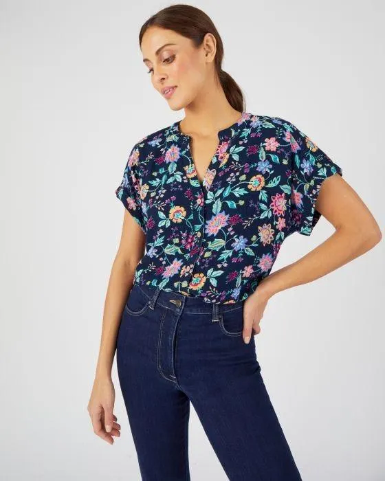 Chemisier crépon *fibres pure viscose Lenzing(TM) EcoVero(TM)