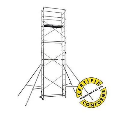 Echafaudage mobile Escalux Nimbus 500 hauteur de travail max 7 m x largeur 3,6 m