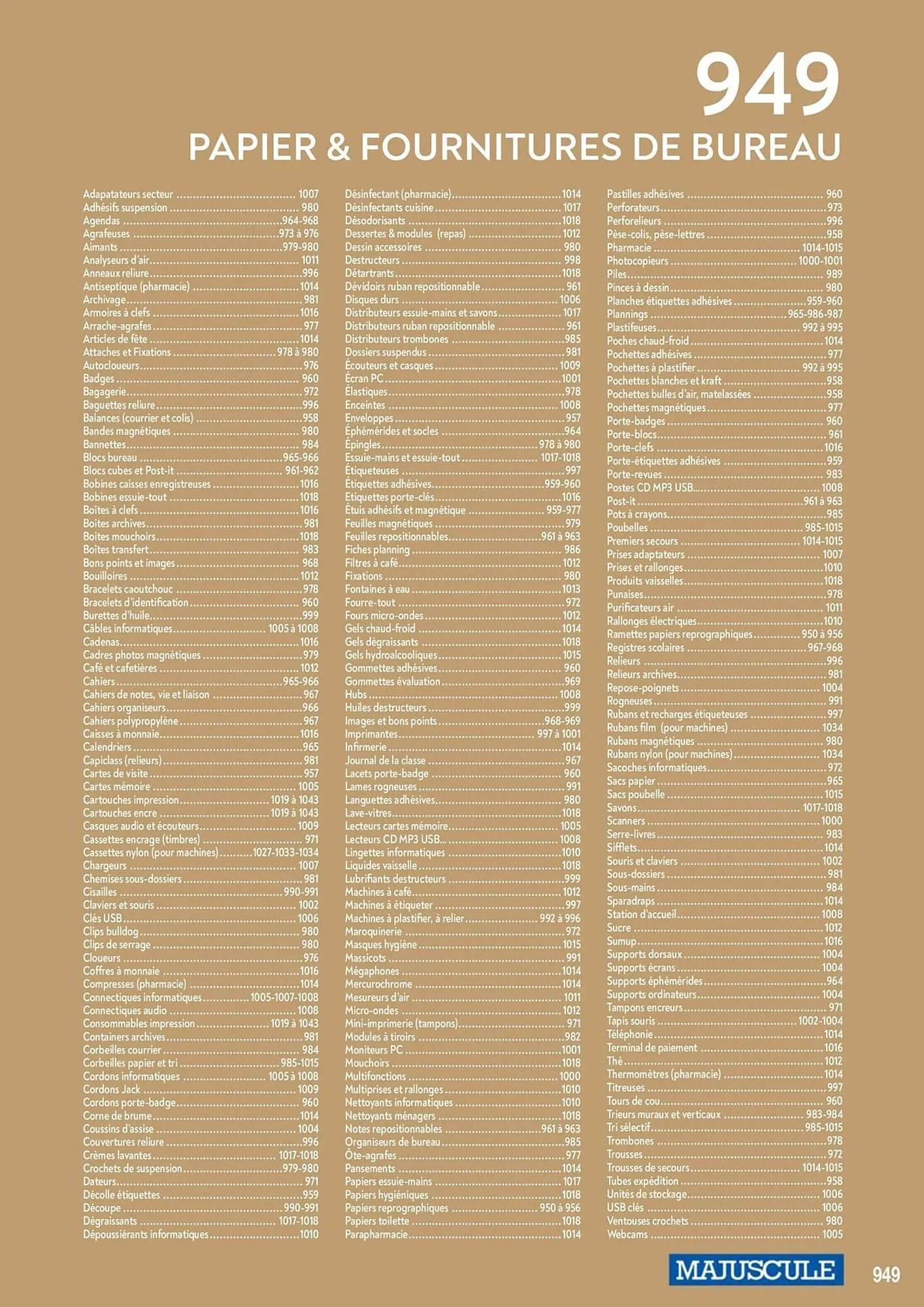 Catalogue Majuscule du 4 mars au 31 décembre 2025 - Catalogue page 973