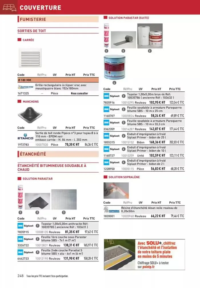 Matériaux 2025 du 1 janvier au 31 décembre 2025 - Catalogue page 248